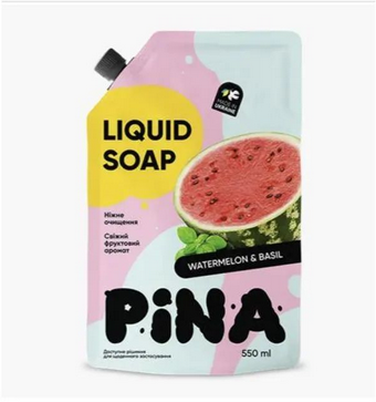 Pina рідке мило дой-пак 550мл Watermelon and basil , шт